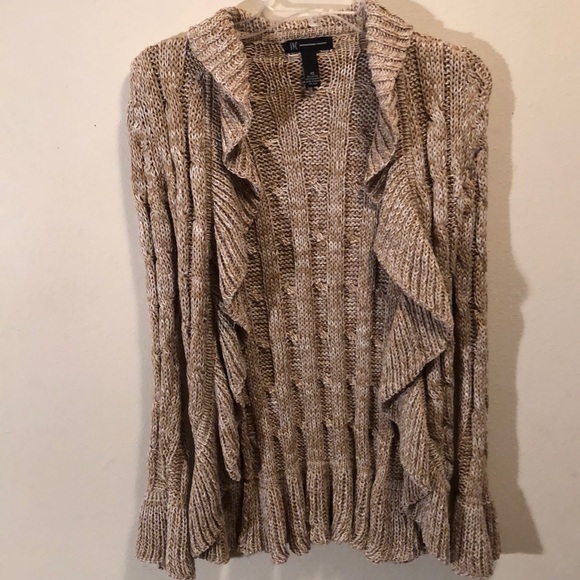 INC International Concepts Sweaters - INC knit ruffled cardigan 💕😉